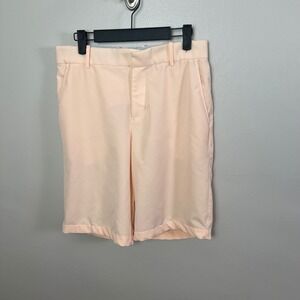 Nike Golf Dri Fit Women Peach Pink Shorts Standard Fit Size M